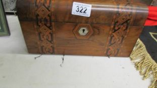 A good mahogany inlaid jewellery box,