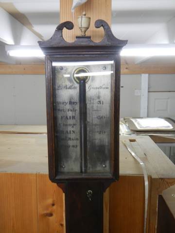 A mid Victorian stick barometer. COLLECT ONLY. - Image 3 of 4