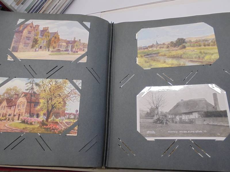 Two albums of approximately 350 mainly topographical postcards. - Image 6 of 17