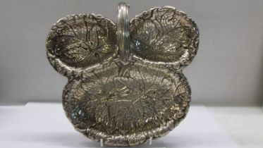 A superb quality silver plate bon-bon dish.