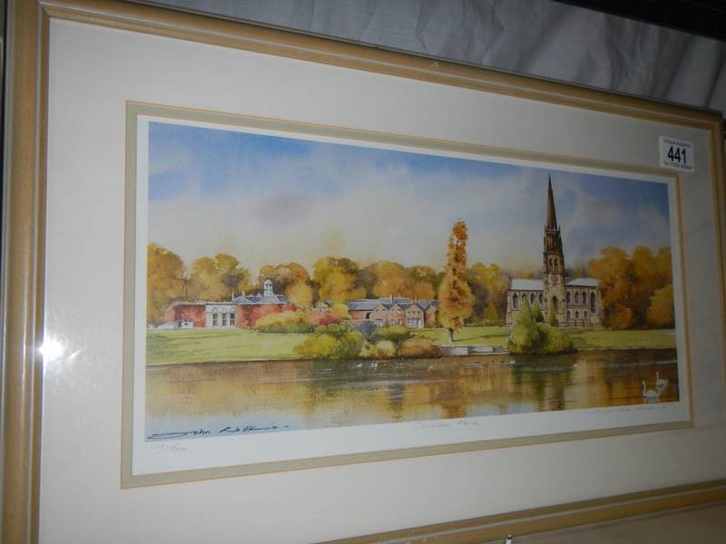 Three good framed and glazed prints featuring churches. COLLECT ONLY. - Image 3 of 4