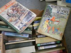 A quantity of children's books including Robin Hood.