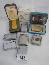 A good lot of cigarette lighters including cased Ronson and Calibri.