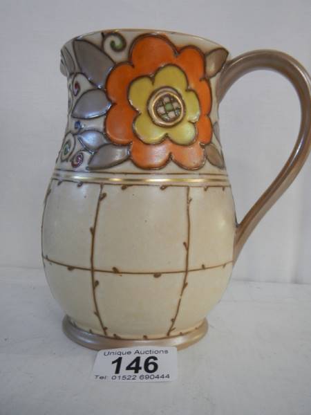 A Bursley ware Charlotte Rhead vase. - Image 3 of 4