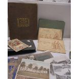 An album of religious postcards, 2 albums cigarette cards, Illustrations of Bunyans Pilgrims Prog.