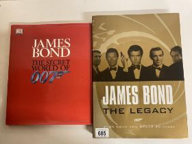 Two oversize James Bond reference books