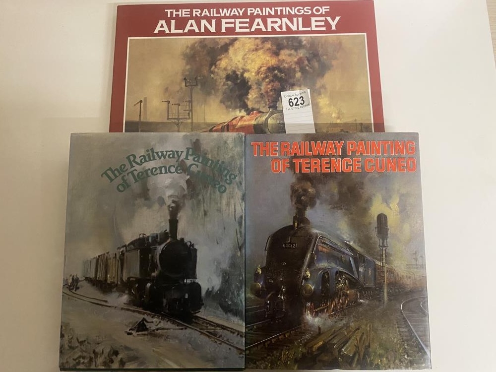 2 Terence Cuneo books and The Paintings of Alan Fearnley