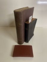 A bound edition of 1896 Sunday Magazine, a 1911 bible and a small bible