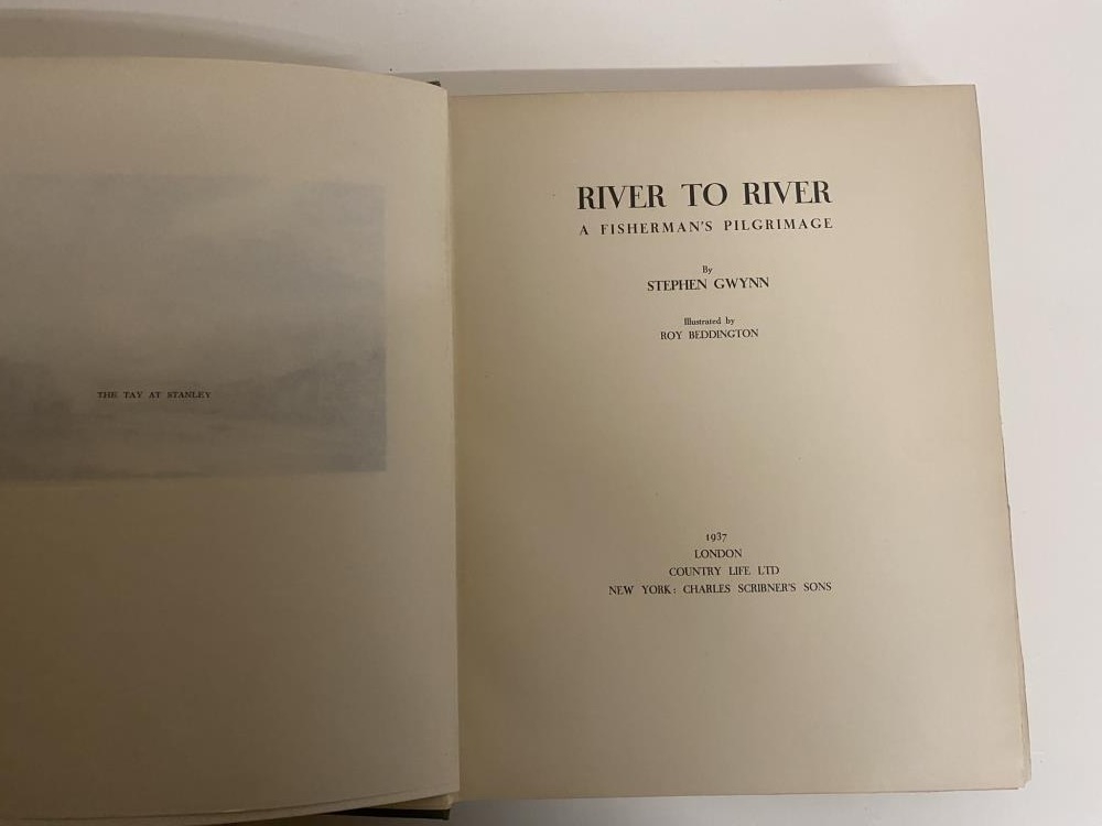 Gwyn, Stephen River to River A Fisherman's Pilgrimage, 1937 Illustrated by Roy Beddington - Image 3 of 5