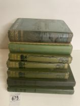 8 vintage fishing books including The Science of Dry Fly Fishing by Fred G Shaw 1906, A Scottish Fly