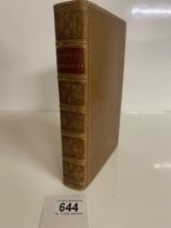 Bewick, Thomas A General History of Quadrupeds 1824 - bound in yellow leather