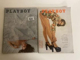 Two copies of Playboy Magazine February 1967 and September 1972