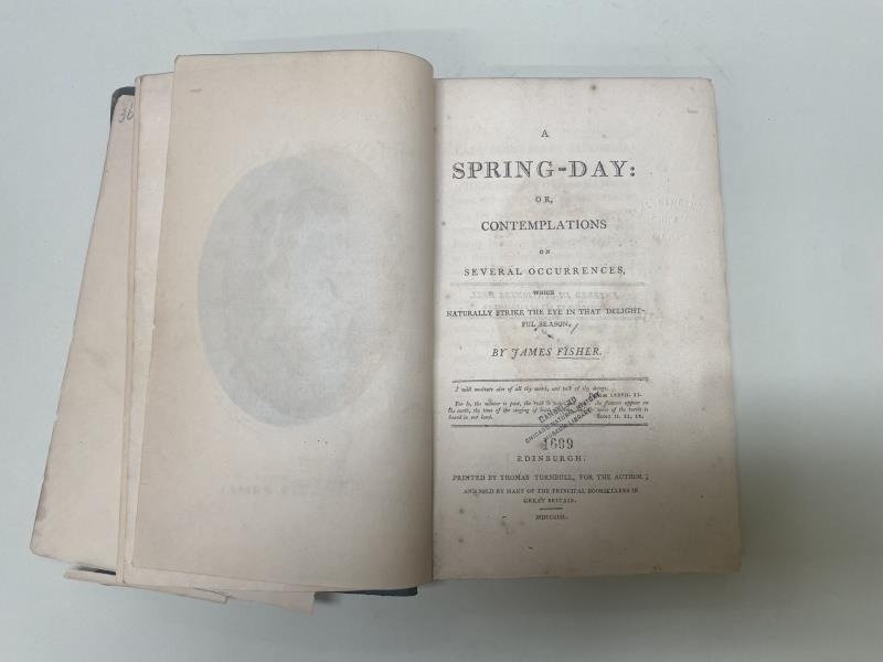 A Spring Day or Contemplations of Several Occurrencies by James Fisher 1803 - Bild 5 aus 5
