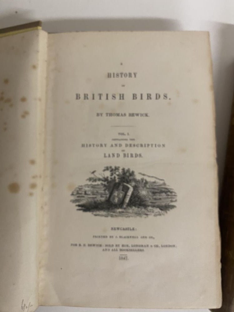 Bewick, Thomas A History of British Birds 2 Volumes 1847 - Image 3 of 4