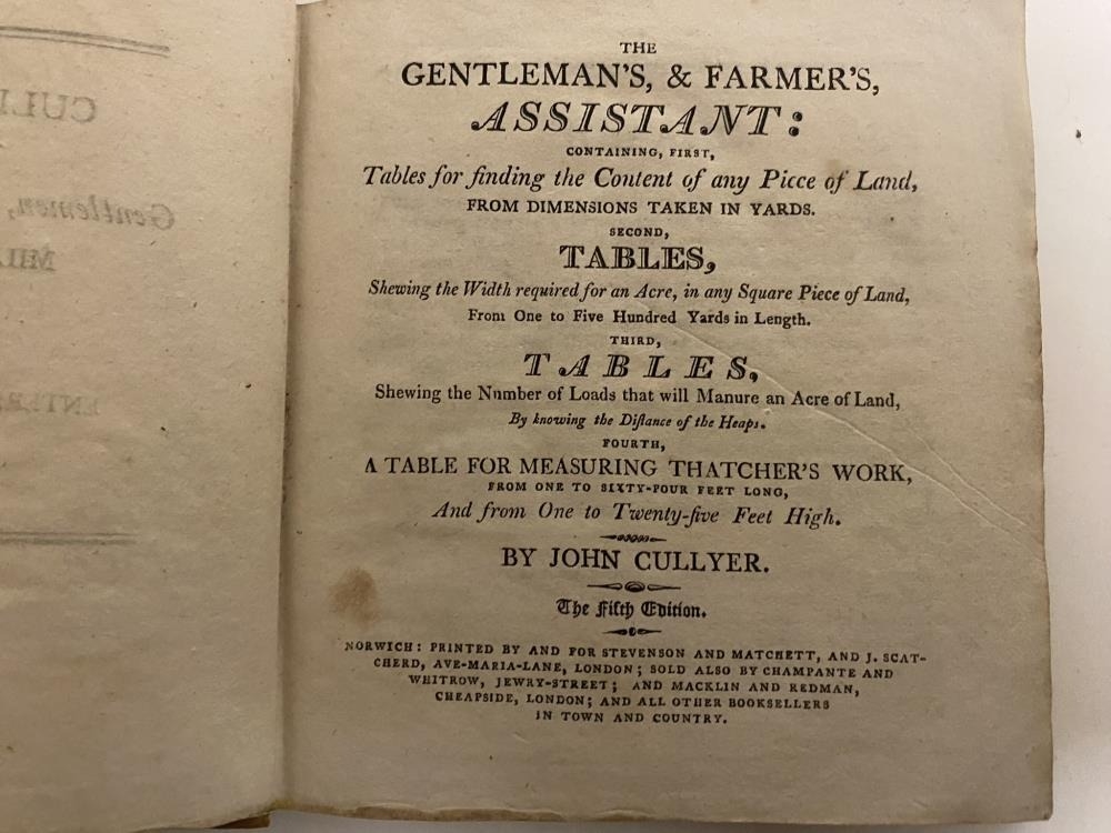 The Gentleman's and Farmers Assistant by John Culver, The Fifth Edition - Image 3 of 4