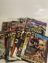 A collection of 40+ Savage Sword of Conan The Barbarian Magazines from issue 62 to 205
