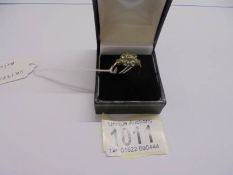 A 9ct gold ring set opal, size P, 2.56 grams.