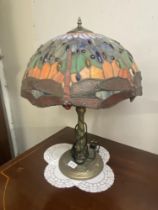 A Tiffany style lamp height approximately 64cm