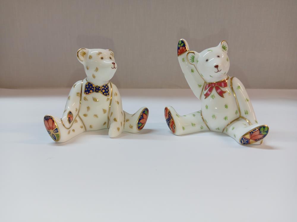 2 Royal Crown Derby Teddies, Rag Doll, clown, rocking horse & Jack in the box - Image 4 of 7