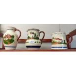 3 Pieces of Torquay pottery jugs