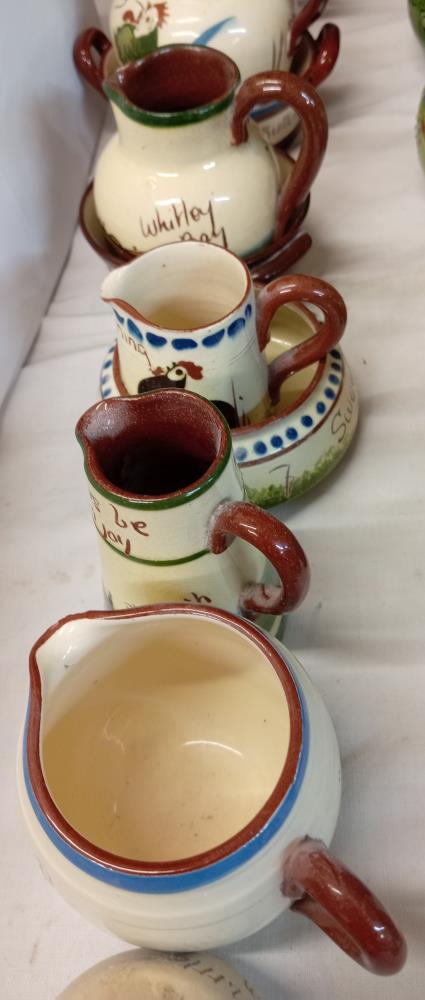 A selection of Torquay pottery small jugs & dishes - Image 3 of 4
