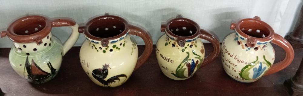 8 Torquay ware mid size puzzle jugs - Image 3 of 3