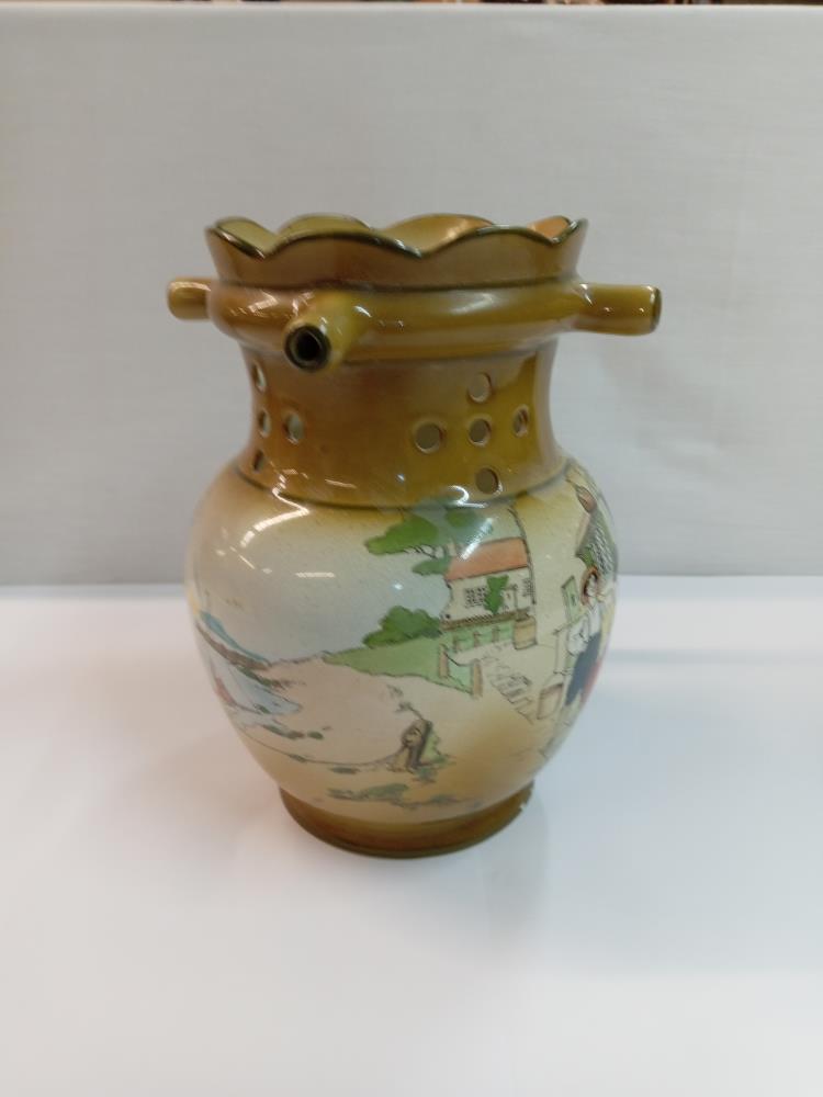 A Burgess & Leigh burleigh ware pictorial puzzle jug. Height 20cm - Image 2 of 6