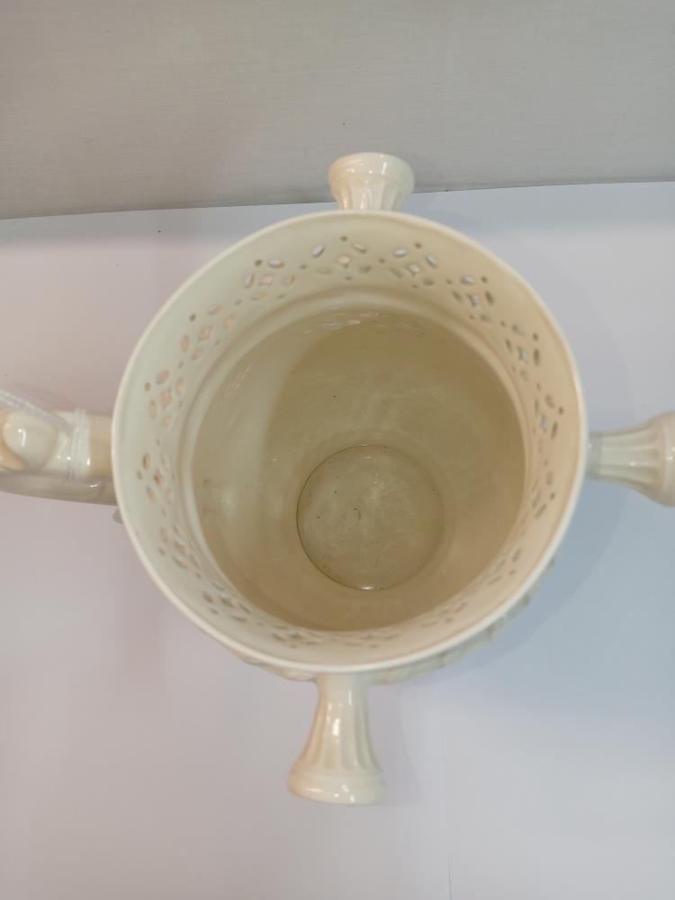 A Leedsware classical creamware puzzle jug. Height 20cm - Bild 4 aus 5