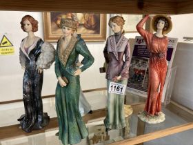 Six Regal collection lady figurines