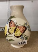 A Walter Moorcroft Bluebells & Butterflies Vase