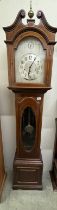 A good early 20th century small sized Grandfather clock