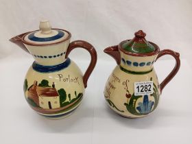 A Long Park coffee pot & 1 other with chip to spout