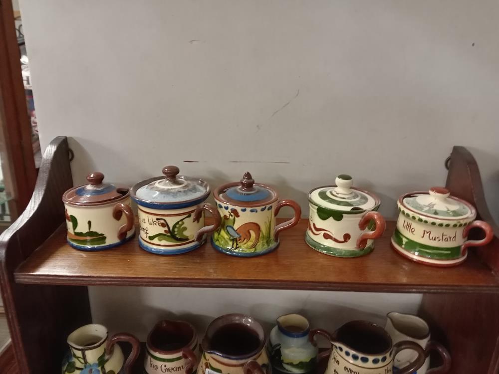 20 Pieces of small Torquay ware including preserve pots & jugs - Image 2 of 4