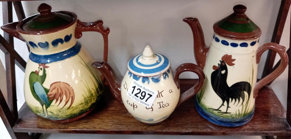 5 Torquay ware coffee & teapots - Bild 2 aus 3