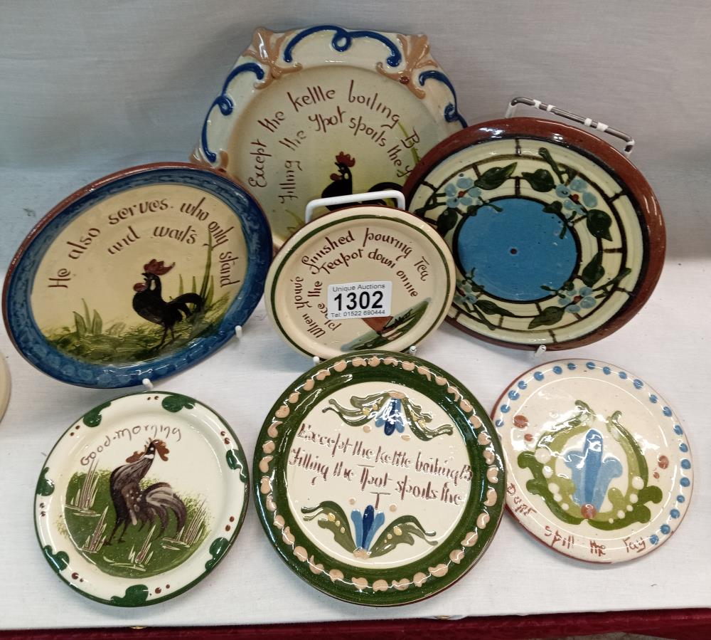 7 Torquay ware small plates/dishes - Image 2 of 2