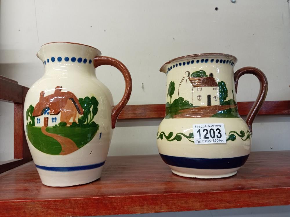 3 Pieces of Torquay pottery jugs - Image 2 of 3