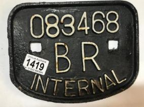 A Railway sign 083468 BR internal