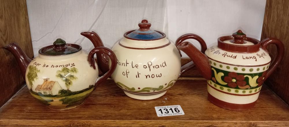 5 Torquay pottery teapots - Bild 2 aus 3