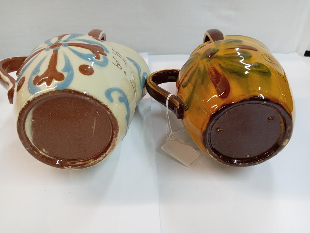 A pair of watering can shaving mug jugs. Height 20cm - Bild 5 aus 5