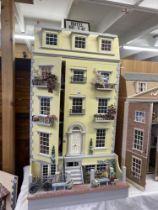 A French style Hotel Du Lac dolls house/hotel with contents