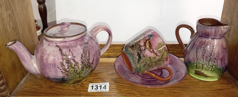 A selection of lilac glazed pottery - Image 3 of 3