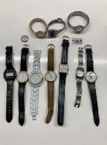 A collection of vintage and digital watches