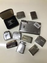 A collection of lighters