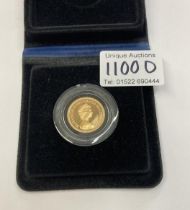 A 1979 cased gold proof queen Elizabeth sovereign