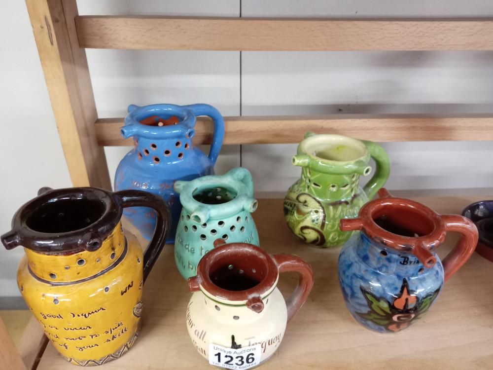 6 Puzzle jugs including Torquay ware - Image 2 of 2