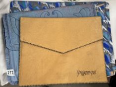 A vintage soft leather pyjama case & 1 other