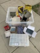 A large box of screws etc