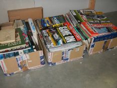 Three large boxes of car related magazines. COLLECT ONLY.