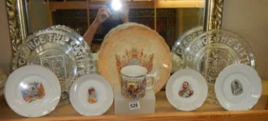 A good collection of commemorative china.