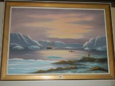 A good oil on canvas painting, COLLECT ONLY.